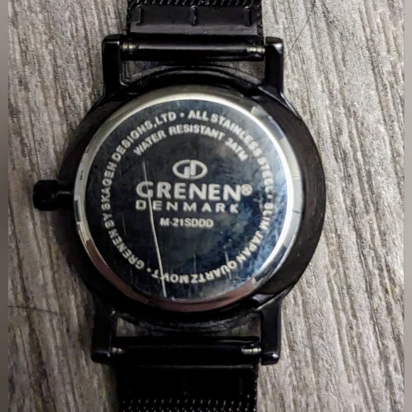 Skagen Grenen Denmark M-21SDDD Water Resistant Stainless Steel Mesh Band Watch - Picture 6 of 8